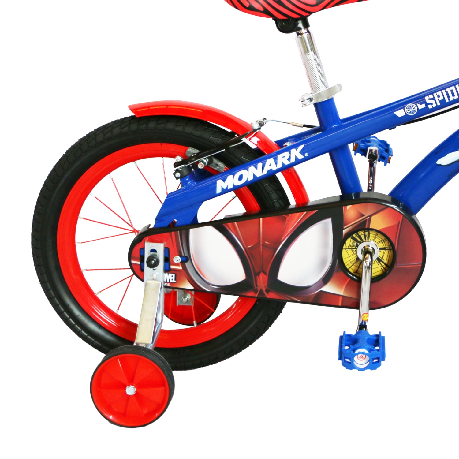 BICICLETA MONARK THE AMAZING SPIDER-MAN ARO 16 AZUL ROJO - 3