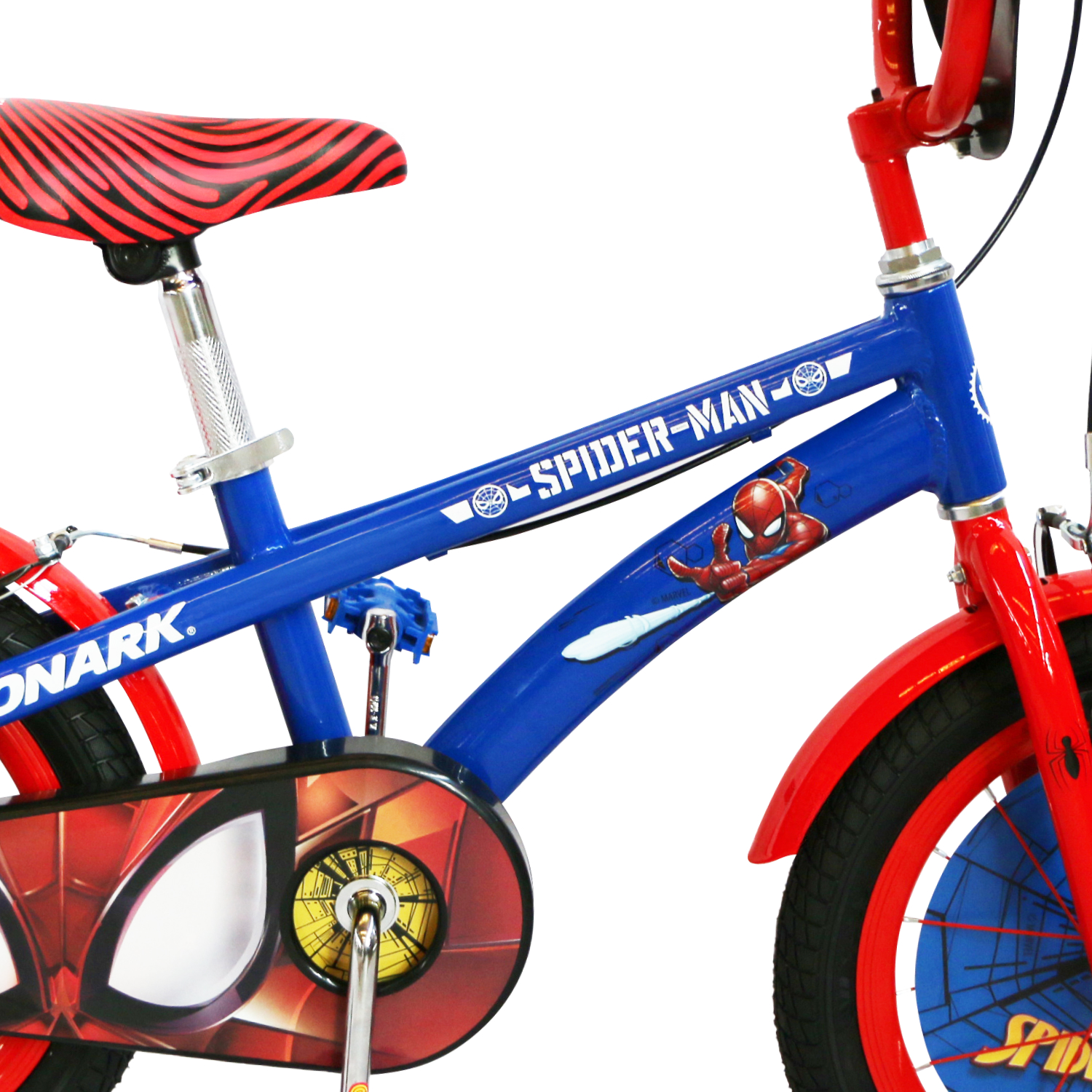 BICICLETA MONARK THE AMAZING SPIDER-MAN ARO 16 AZUL ROJO - 5