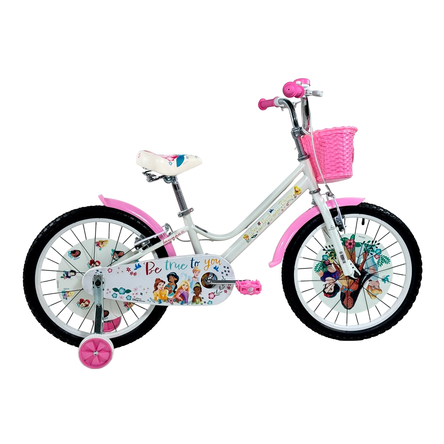 BICICLETA MONARK PRINCESAS DISNEY ARO 20 BLANCO - 1