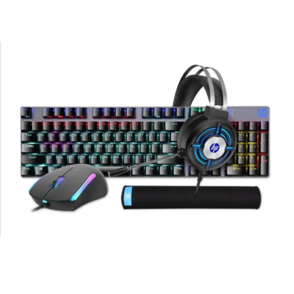 COMBO GAMER RGB INCLUYE HEADSET + TECLADO MECÁNICO + MOUSE + MOUSE PAD - 1