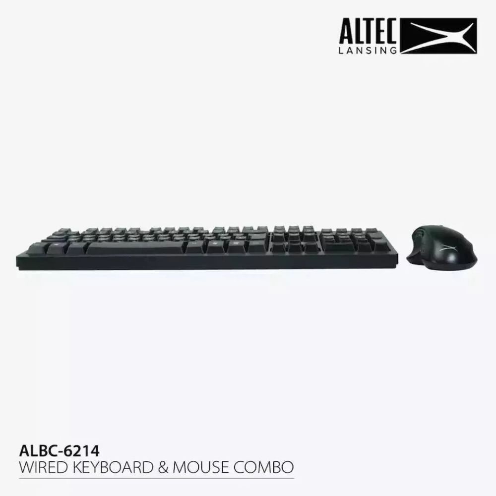 COMBO TECLADO Y MOUSE ALAMBRICO ALTEC ALBC6214 - NEGRO - 3