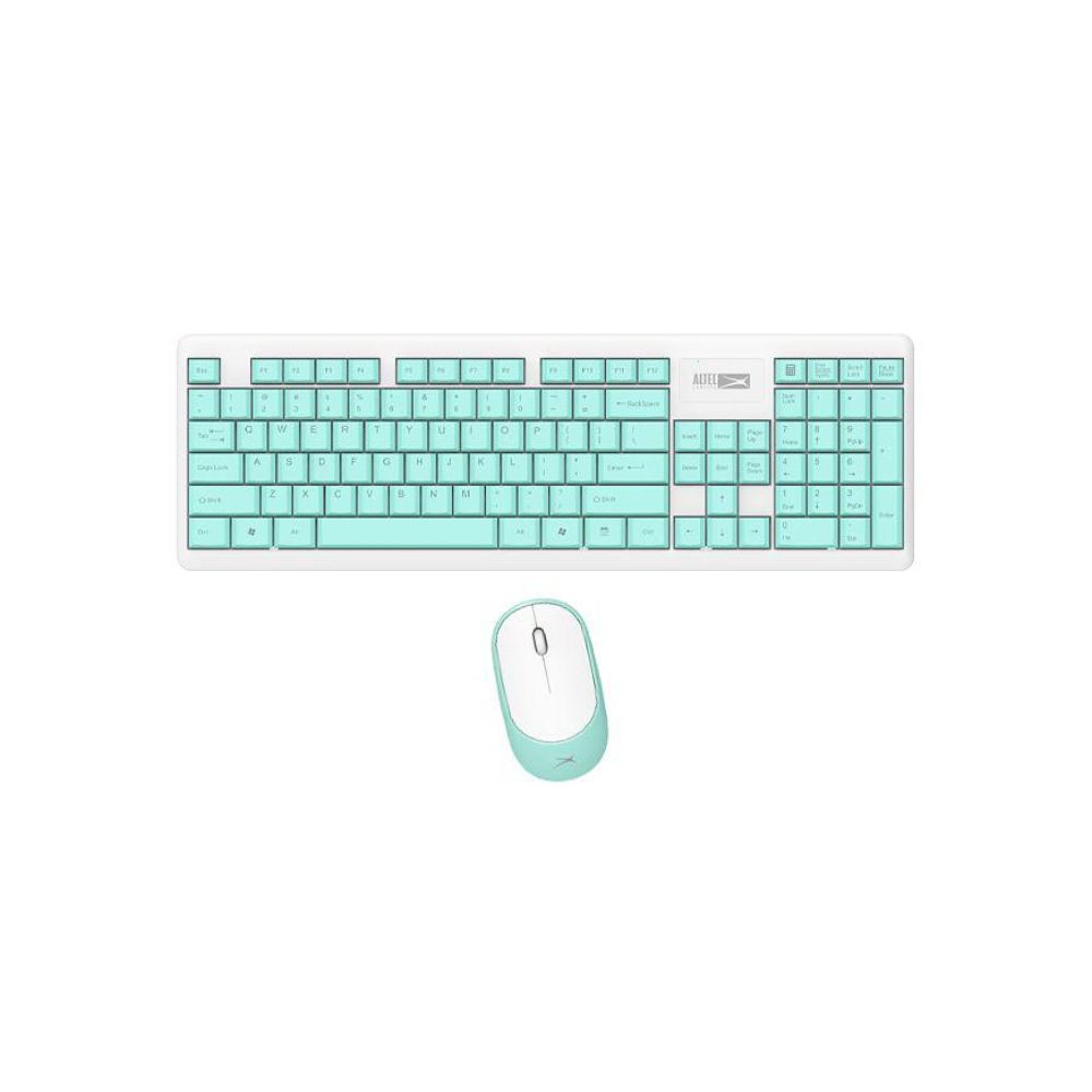 COMBO INALAMBRICO ALTEC TECLADO Y MOUSE ALBC6314/C - USB - CELESTE - 1