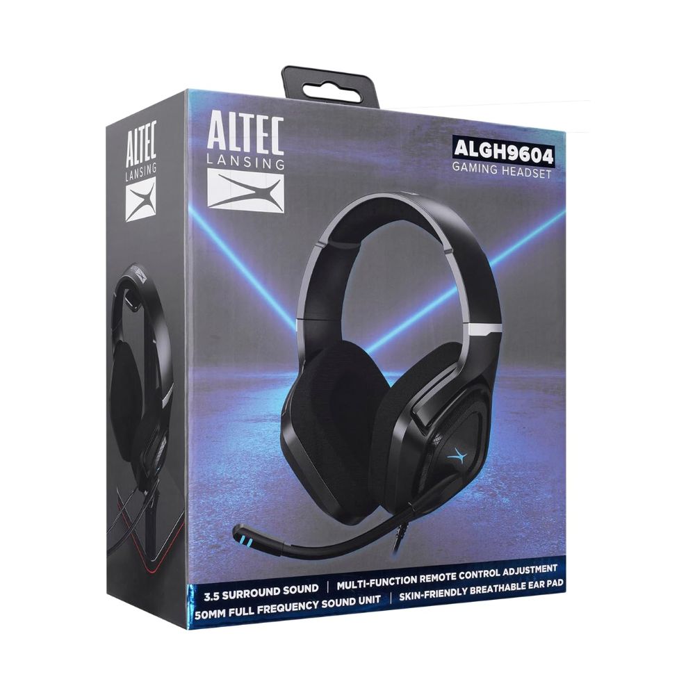 AUDIFONOS ALTEC LASING ALGH9604 35MM JACK RGB - NEGRO - 5