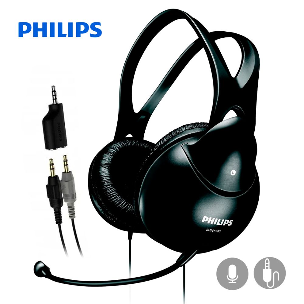 AUDIFONOS OVER EAR PARA PC PHILIPS SHM1900 - ALÁMBRICO CON MICRÓFONO - 4