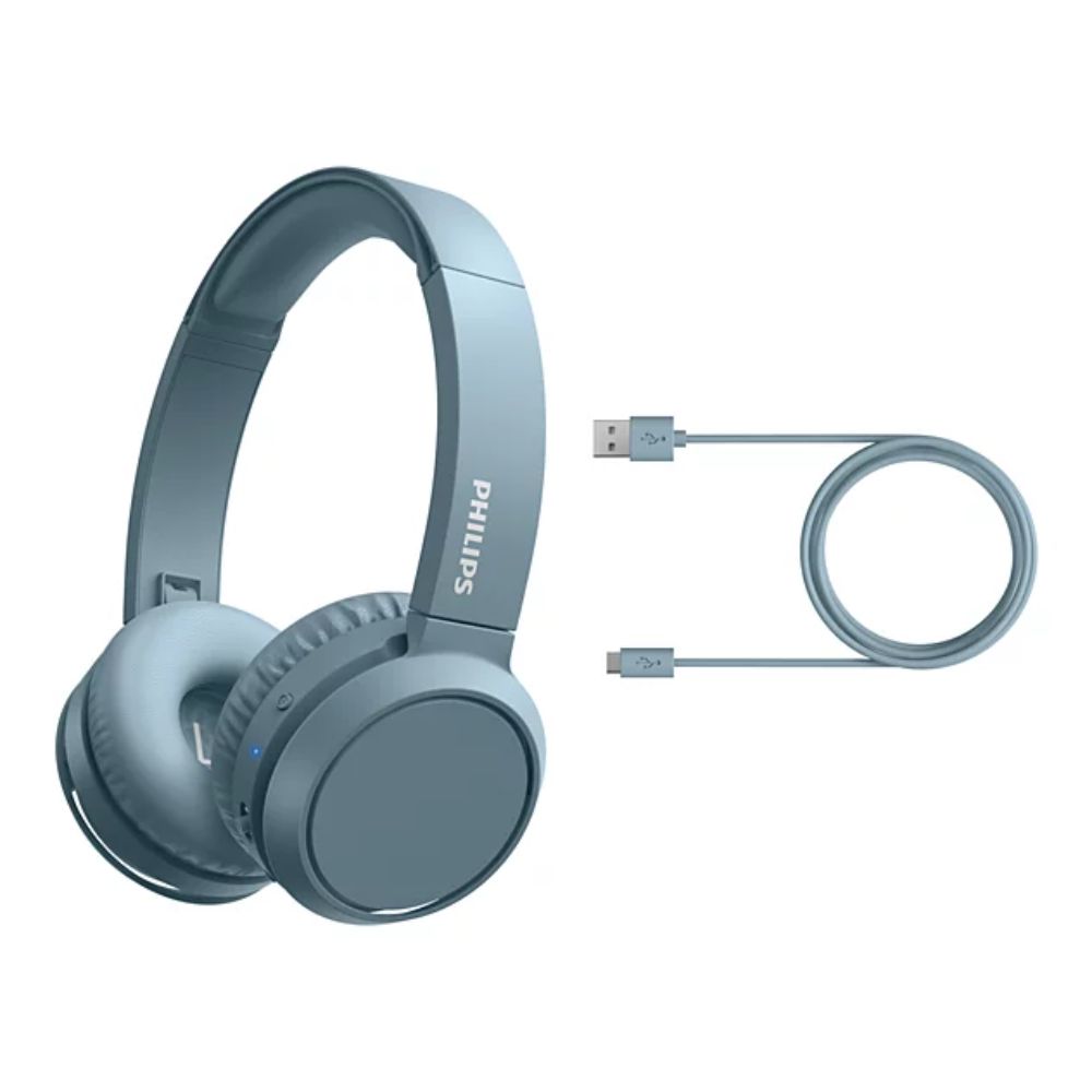 AUDIFONOS OVER EAR PHILIPS TAH4205 - BLUETOOTH 29HRS AUTONOMÍA AZUL - 5