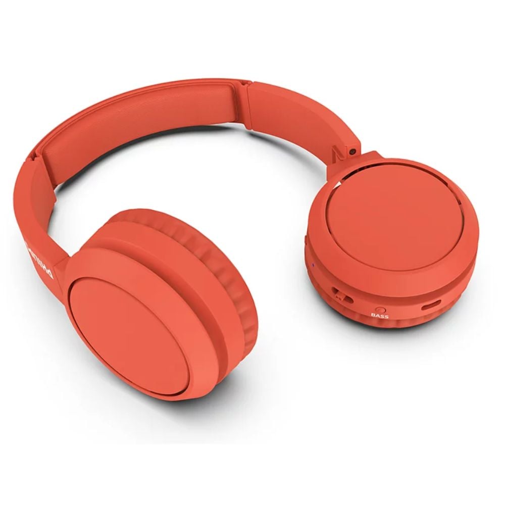 AUDIFONOS OVER EAR PHILIPS TAH4205 - BLUETOOTH 29HRS AUTONOMÍA ROJO - 2