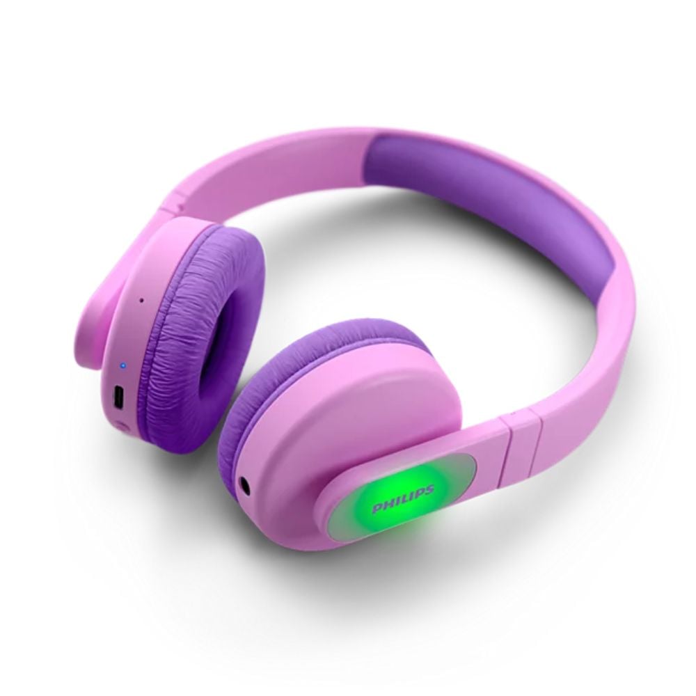 AUDIFONOS INALÁMBRICOS PARA NIÑOS PHILIPS TAK4206 - CONTROL PARENTAL 28HRS AUTONOMÍA ROSADO - 1