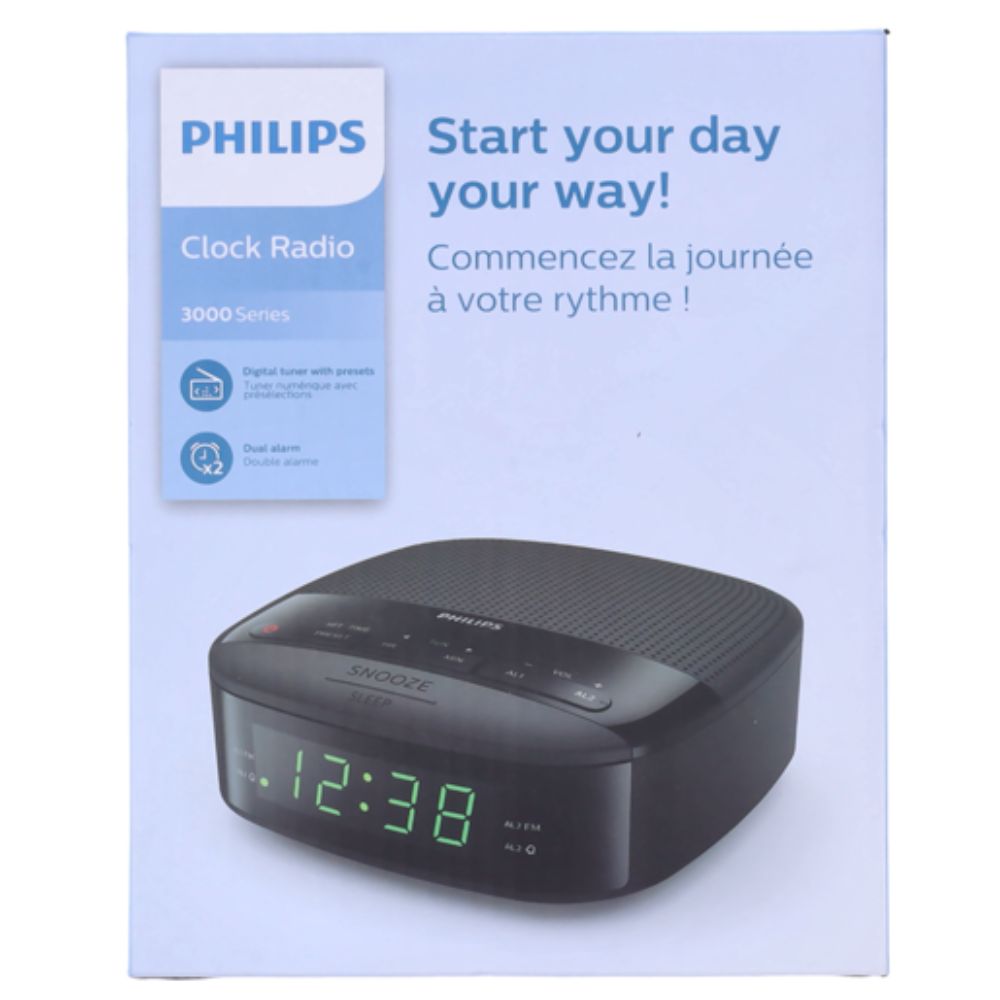 RADIO RELOJ DESPERTADOR DIGITAL PHILIPS TAR3205 - RADIO FM - 4