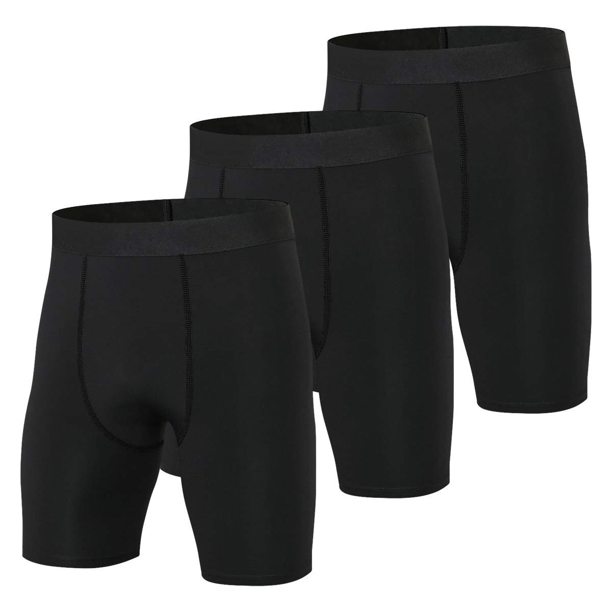 SHORT DEPORTIVO DE COMPRESIÓN PARA HOMBRES, CALENTADOR LICRADO FITNESS FUTBOL GIMNASIO - 1