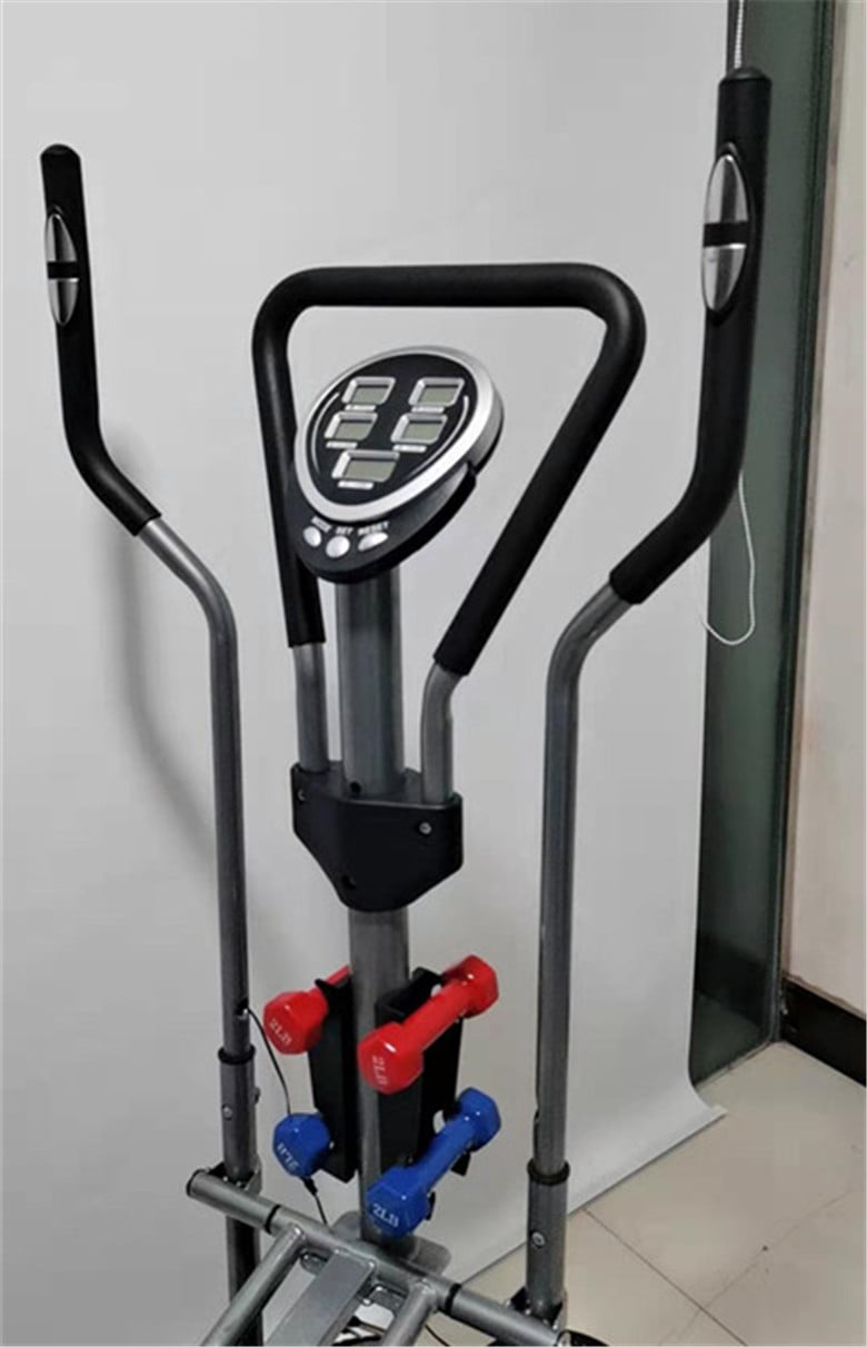 BICICLETA ELÍPTICA MULTIFUNCIONAL + PESAS Y TWISTER PANTALLA LCD - 5