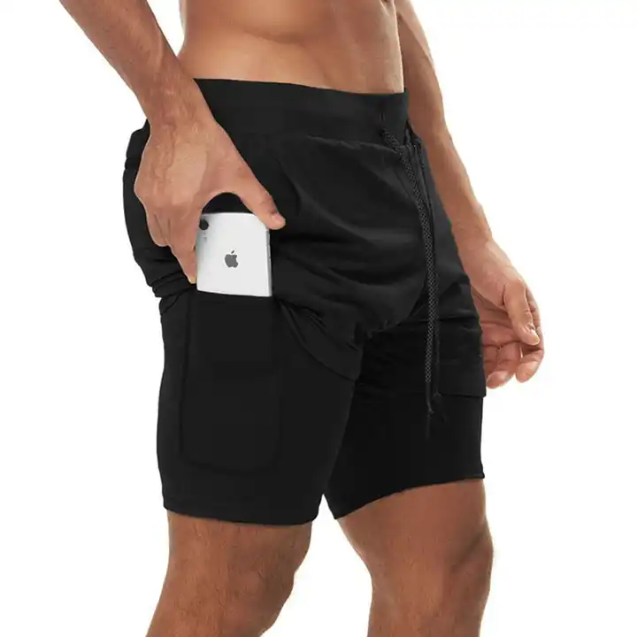 SHORT DEPORTIVO PARA HOMBRE CON LICRA DE COMPRESION - 1