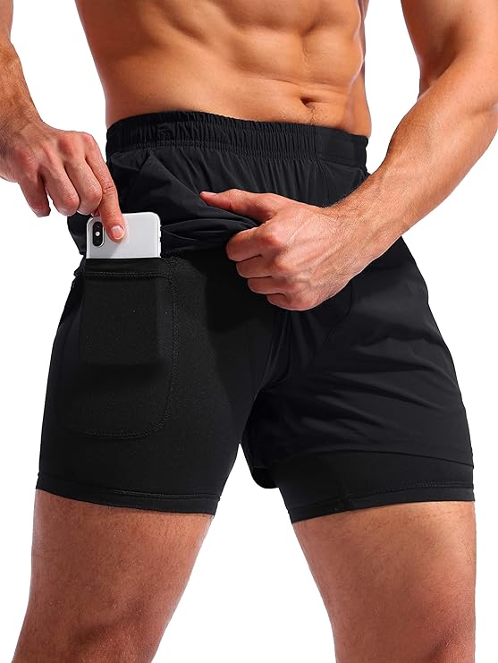SHORT DEPORTIVO PARA HOMBRE CON LICRA DE COMPRESION - 2
