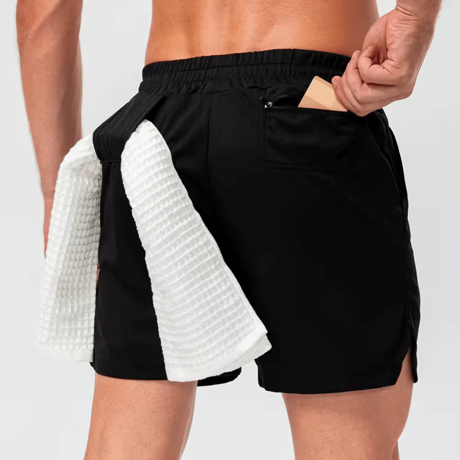 SHORT DEPORTIVO HOMBRE INSANE WORKOUT NEGRO ENTRENAMIENTO PERFECTO ELITE BLACK - 1