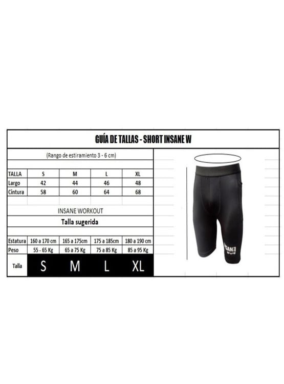 SHORT DE ALTA COMPRESIÓN PORTA CELULAR LICRA DE ENTRENAMIENTO WORKOUT NEGRO - 6
