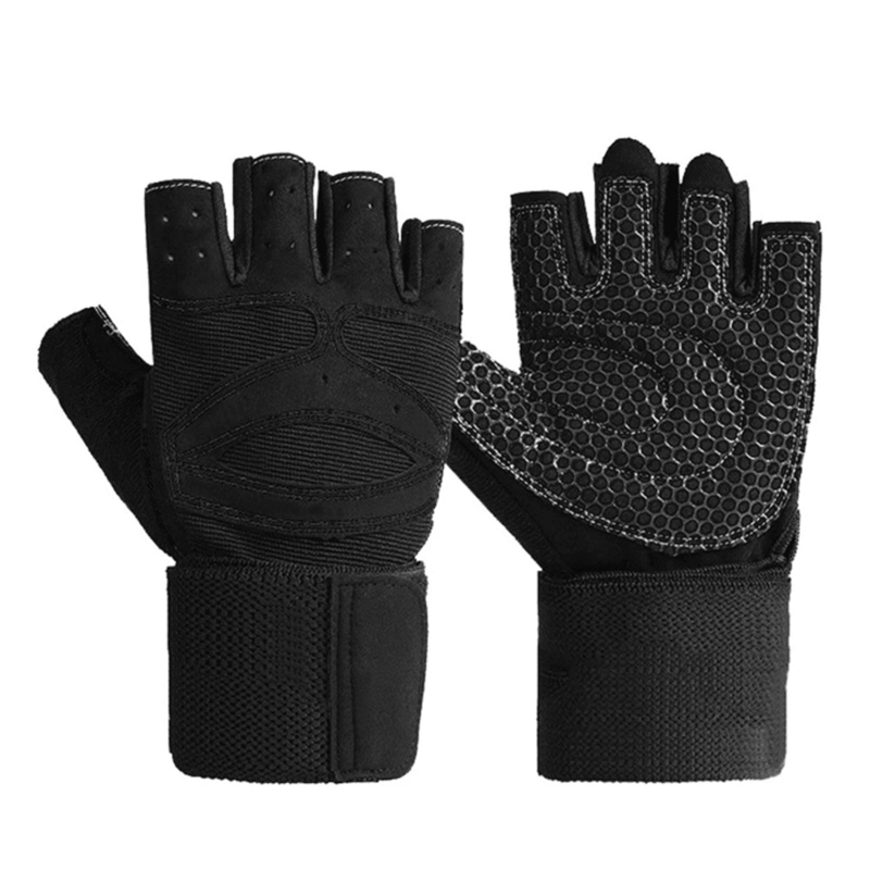 GUANTES DEPORTIVOS CON MUÑEQUERA DE POTENCIA PROFESIONAL PARA ENTRENAMIENTO - 1