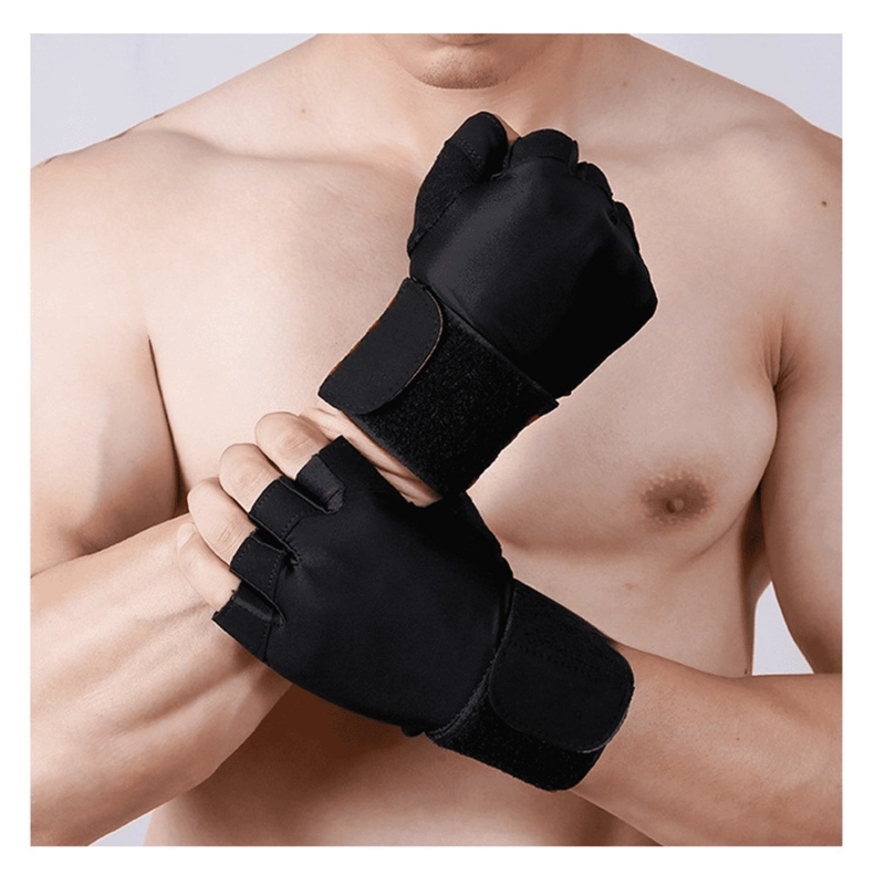 GUANTES DEPORTIVOS CON MUÑEQUERA DE POTENCIA PROFESIONAL PARA ENTRENAMIENTO - 4