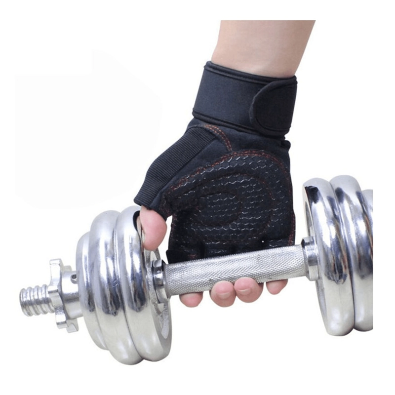 GUANTES DEPORTIVOS DE ENTRENAMIENTO ANTIDESLIZANTES CON MUÑEQUERA DE REFUERZO - 2