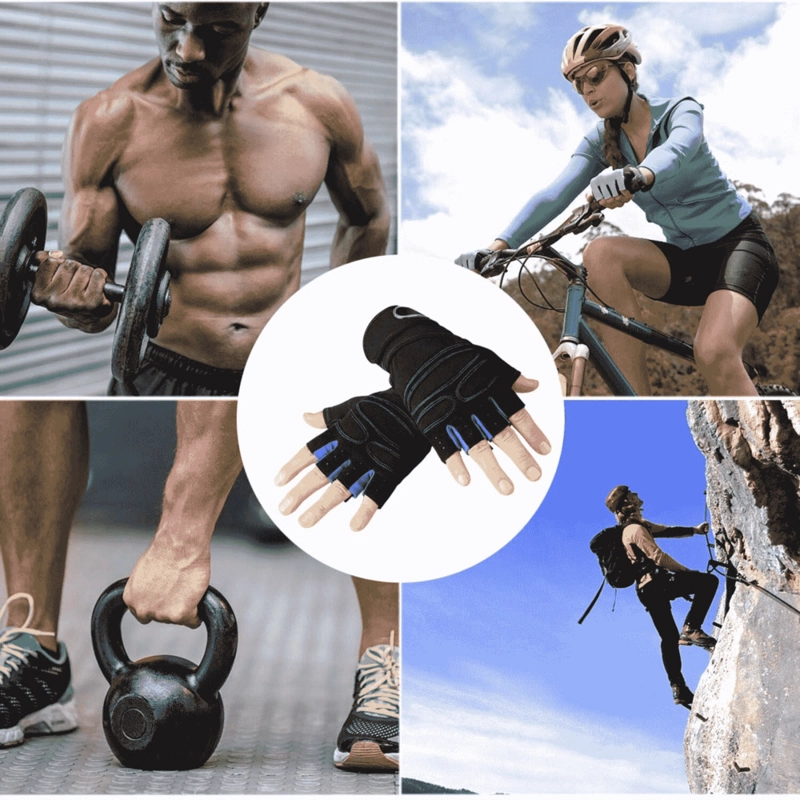 GUANTES DEPORTIVOS DE ENTRENAMIENTO ANTIDESLIZANTES CON MUÑEQUERA DE REFUERZO - 5