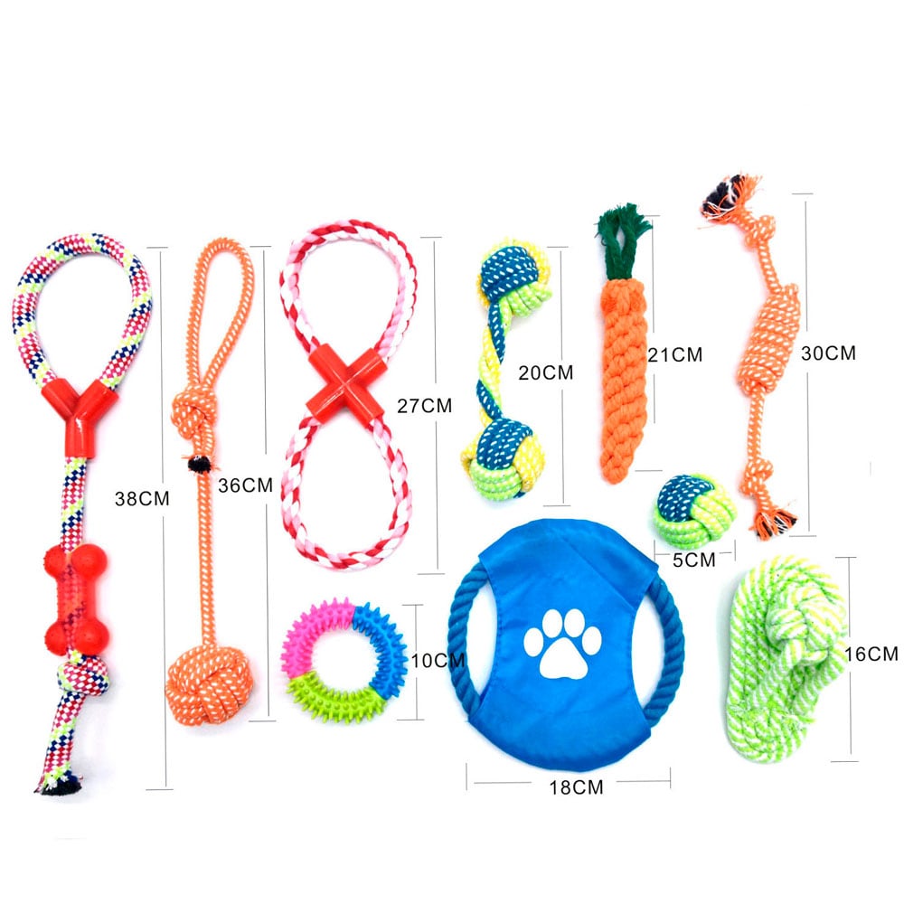 PACK JUGUETE PERRO CUERDA X 10 - 3
