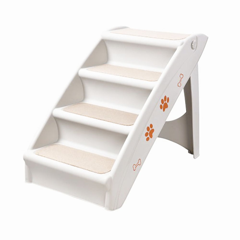 ESCALERA PLEGABLE PERROS QUE PATAS PET SHOP GRIS - 1