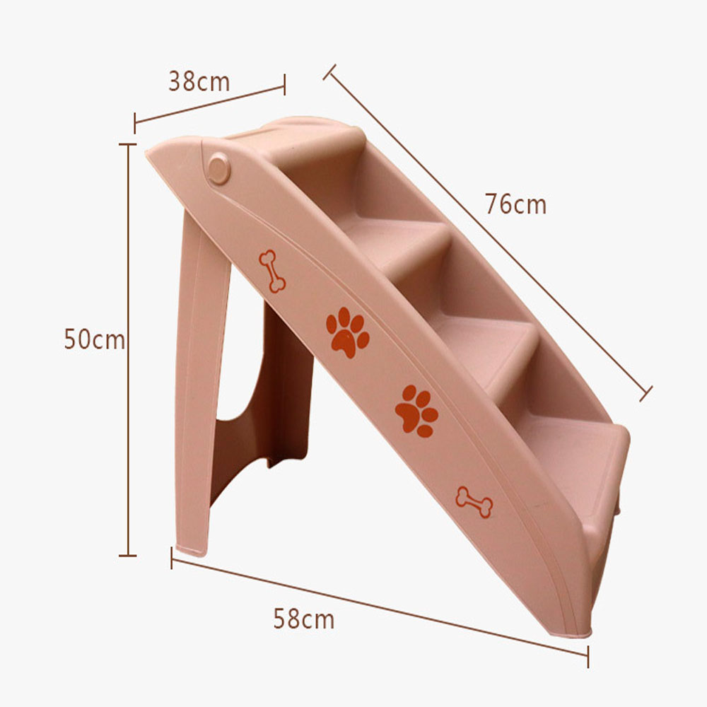 ESCALERA PLEGABLE PERROS QUE PATAS PET SHOP GRIS - 3