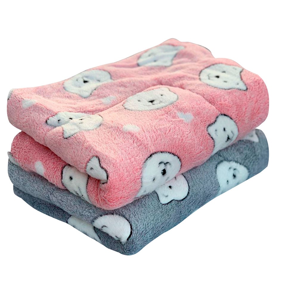 MANTA ABRIGADORA SUAVE ROSADO PARA MASCOTA XXXL - 1