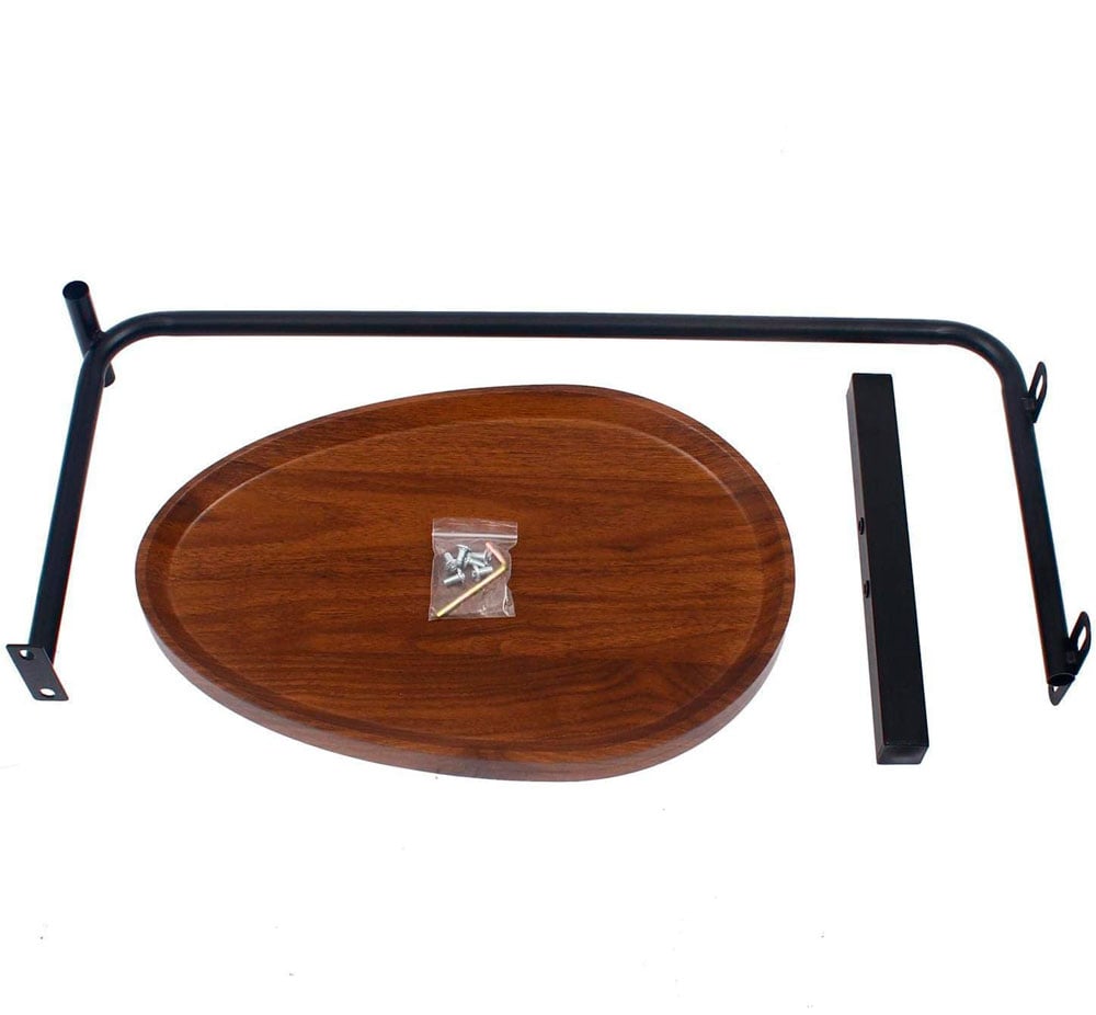 MESA AUXILIAR DE MELAMINE DORADA PARA SALA - 2
