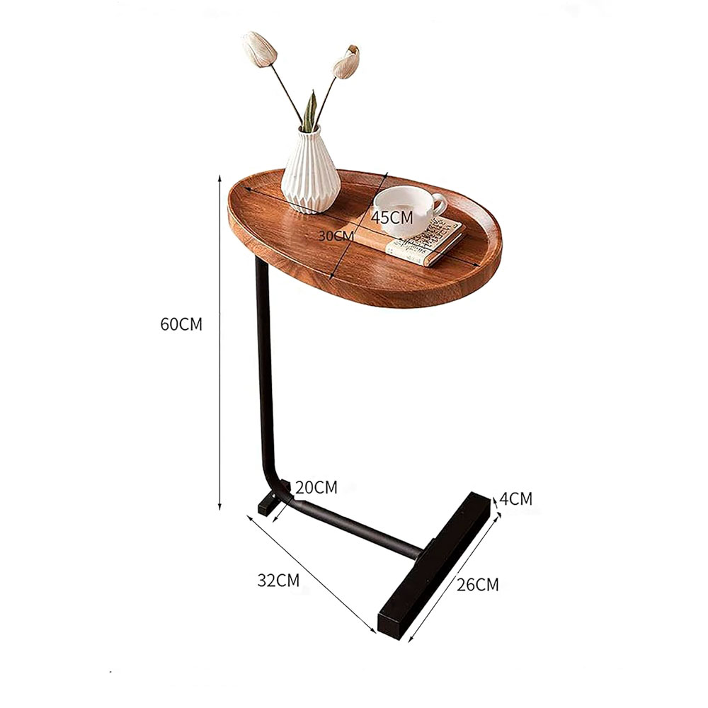 MESA AUXILIAR DE MELAMINE DORADA PARA SALA - 5