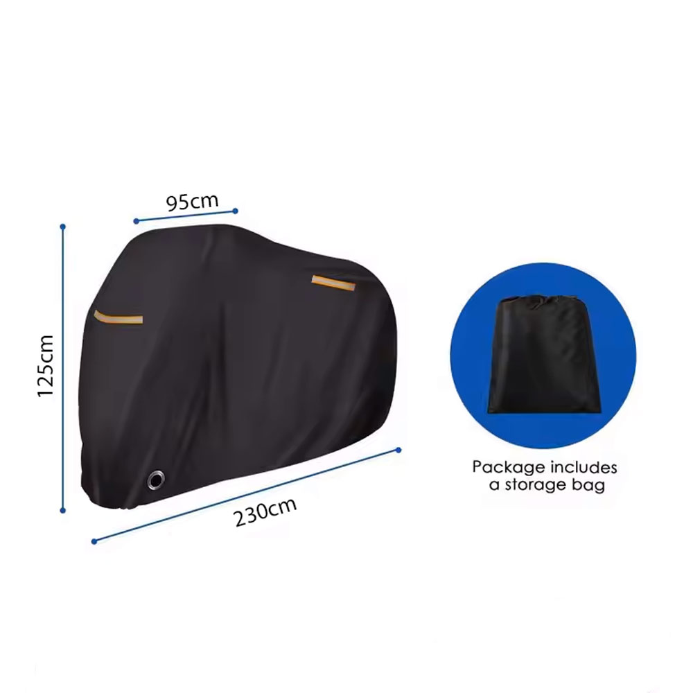 FUNDA COBERTOR SUAVE PARA MOTO LINEAL IMPERMEABLE XXL - 5
