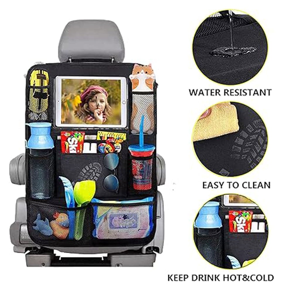 ORGANIZADOR ASIENTO TRASERO PORTA CELULAR ACCESORIOS TABLET - 3