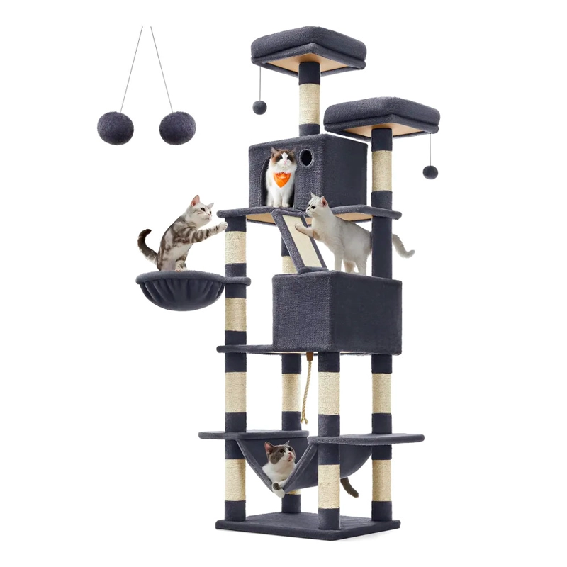 GIMNASIO GRIS DE 2 METROS PARA GATOS - 1