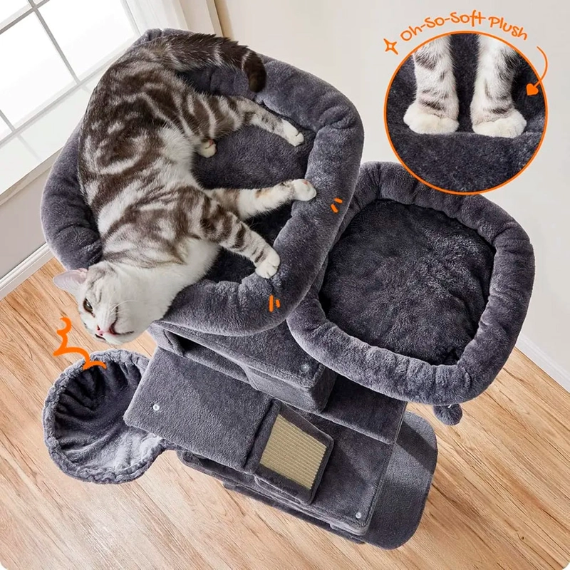 GIMNASIO GRIS DE 2 METROS PARA GATOS - 3