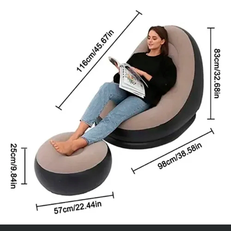 MUEBLE INFLABLE CON APOYO DE PIES ERGONÓMICO - 5
