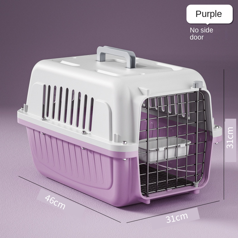 TRANSPORTADOR KENNEL DE VIAJE TALLA S MORADO - 4