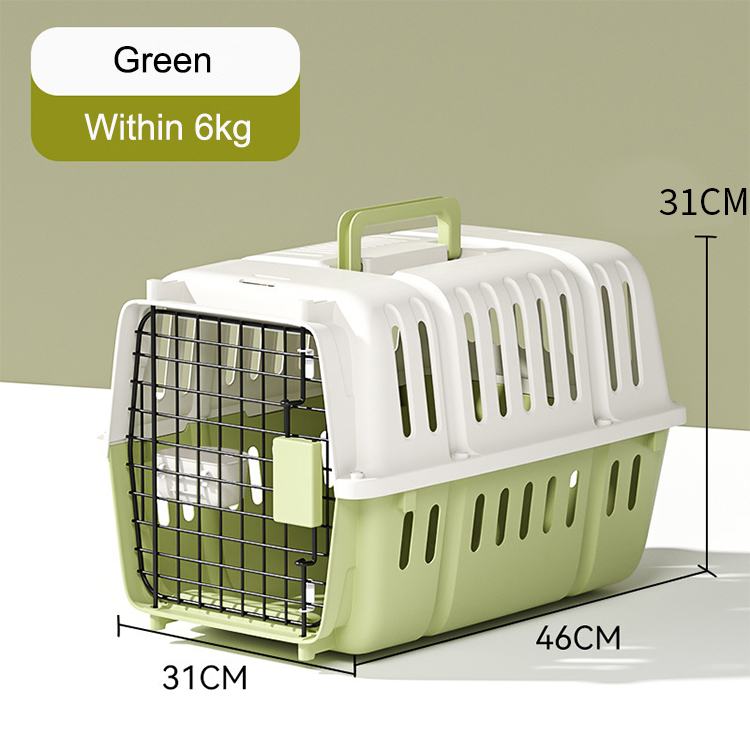 TRANSPORTADOR KENNEL DE VIAJE TALLA S VERDE - 3