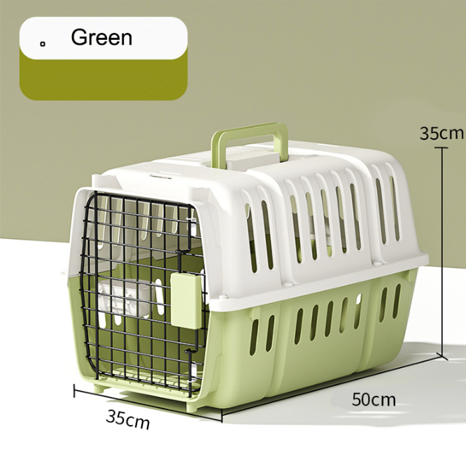 TRANSPORTADOR KENNEL DE VIAJE TALLA M VERDE - 3