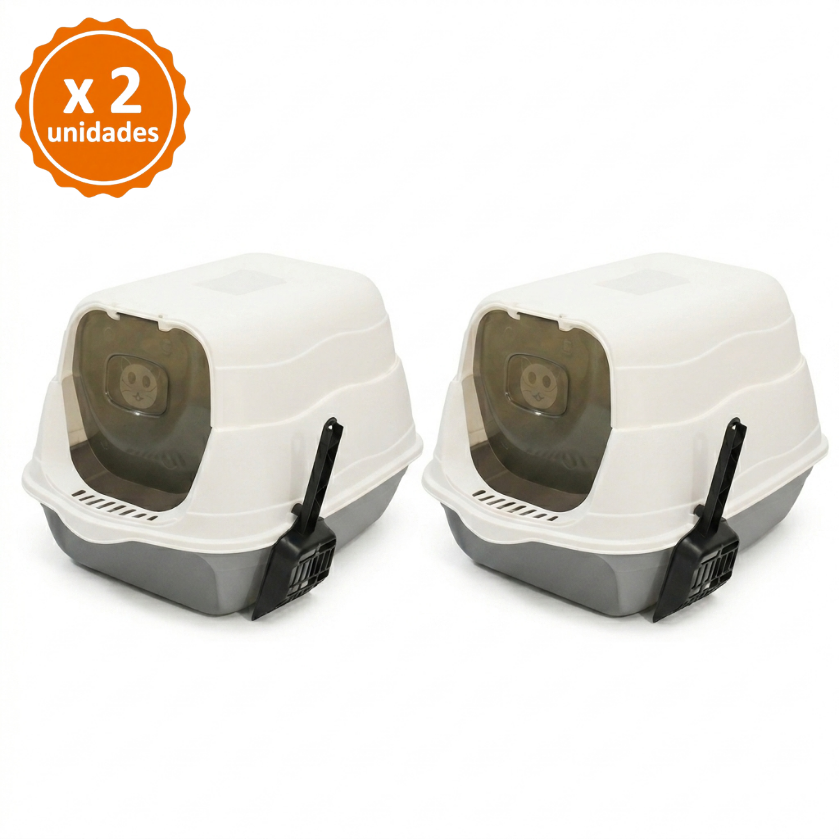 PACK X2 CAJA DE ARENA PARA GATOS - 1