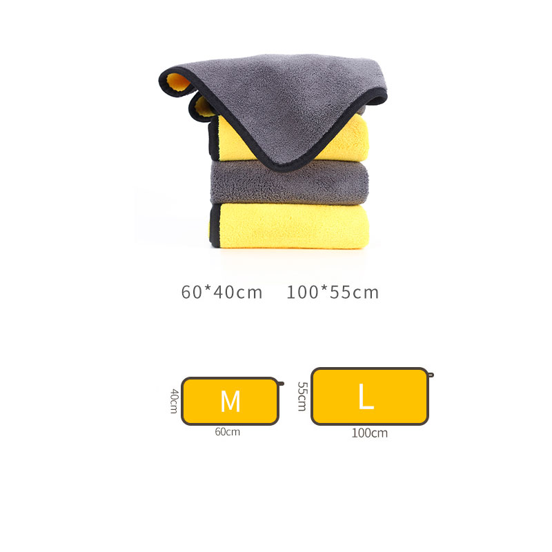 PACK X2 TOALLA DE MICROFIBRA PARA MASCOTA AMARILLO CON GRIS L - 4