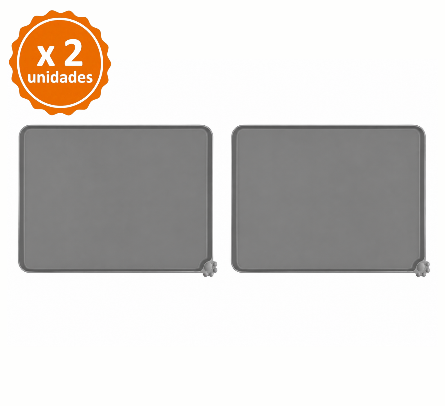 PACK X2 MAT GATO ANTIDERRAME GRIS - 1