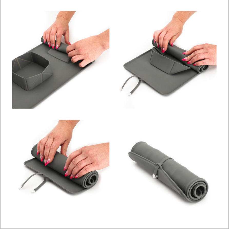PACK X2 PLATO PERRO DOBLE PLEGABLE MASCOTA GRIS - 3