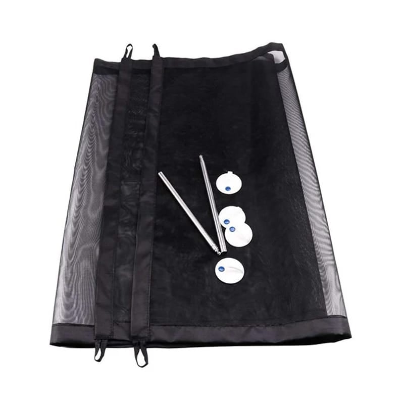PACK X2 MALLA DE SEGURIDAD PERROS QUE PATAS PET SHOP NEGRO TALLA M - 2