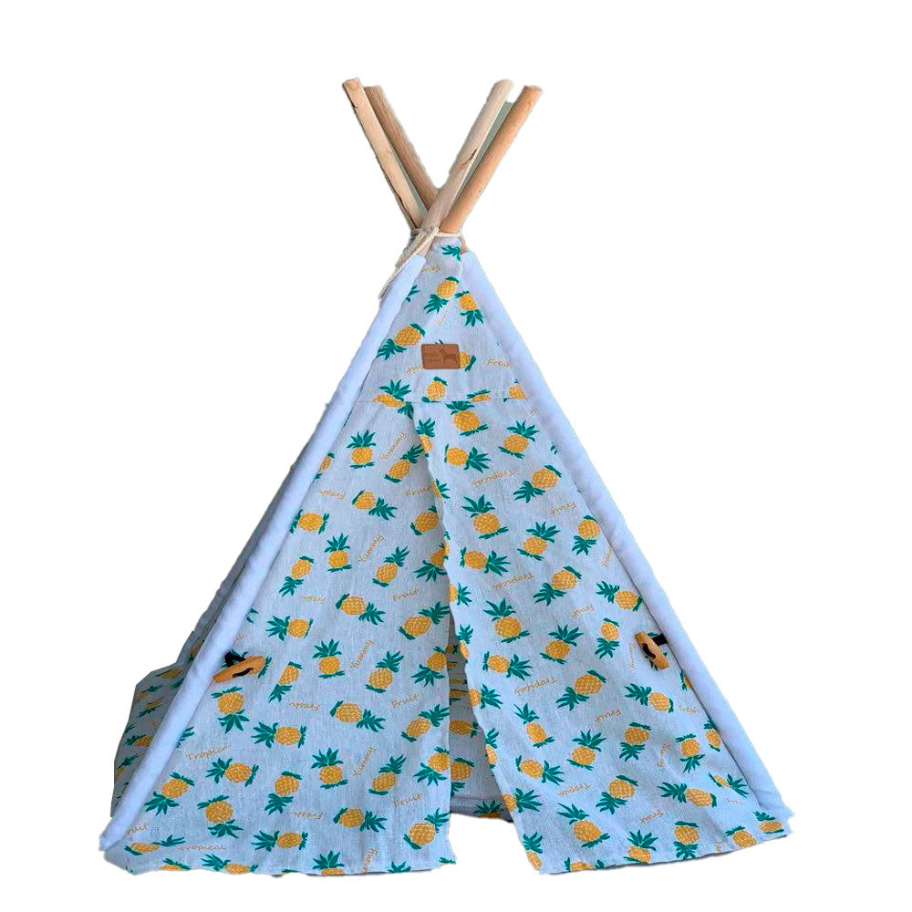 PACK X2 CAMA ALGODÓN PERRO Y GATO TEEPE MODELO PIÑA PARA QUE PATAS PET SHOP - 2