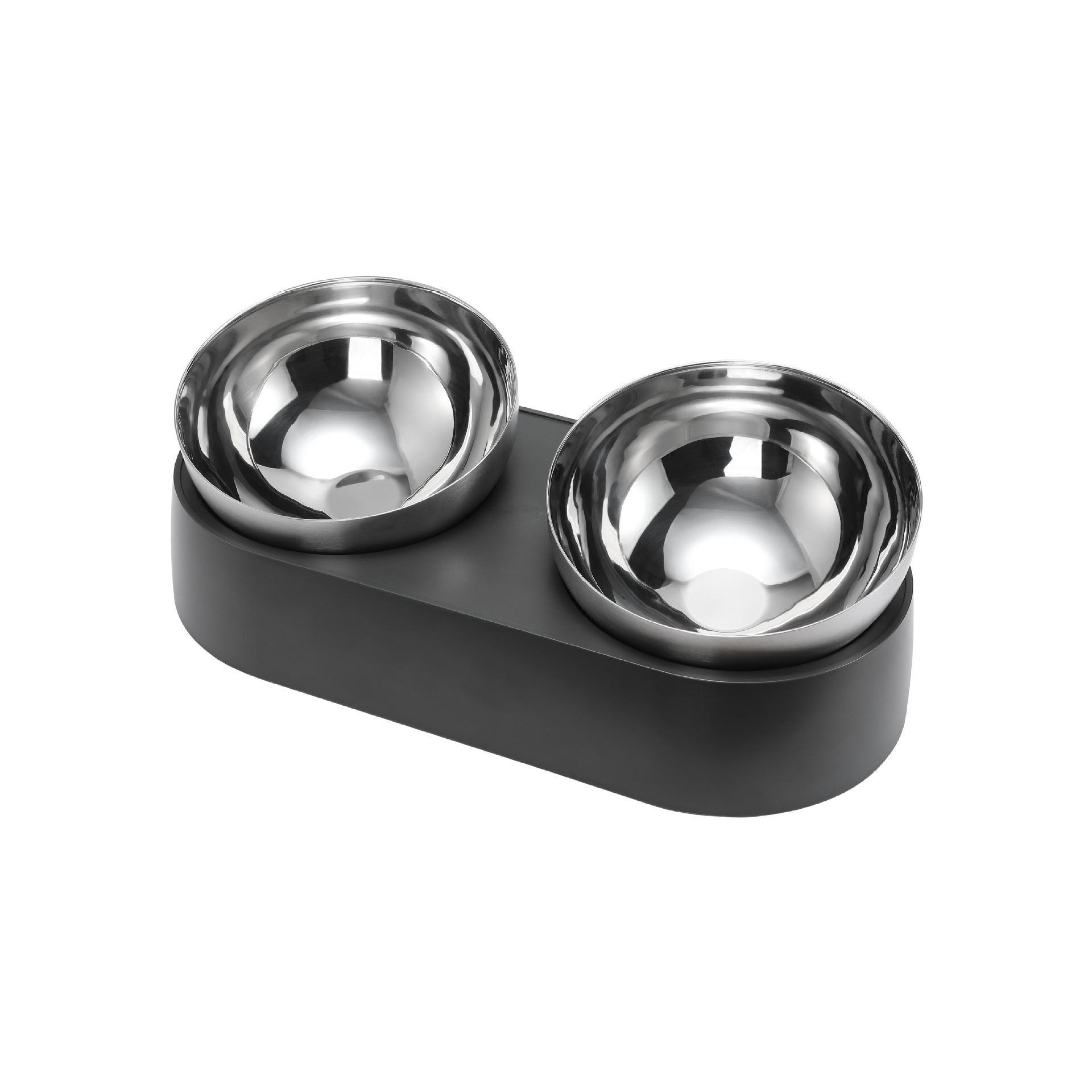 DOBLE BOWLS DE ACERO INOXIDABLE PARA MASCOTAS - 4