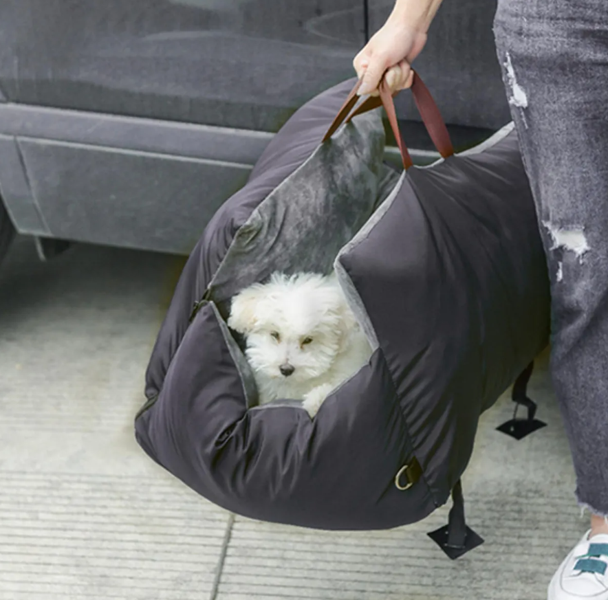 SOFÁ COPILOTO PREMIUM GRIS OSCURO PARA MASCOTAS - 5