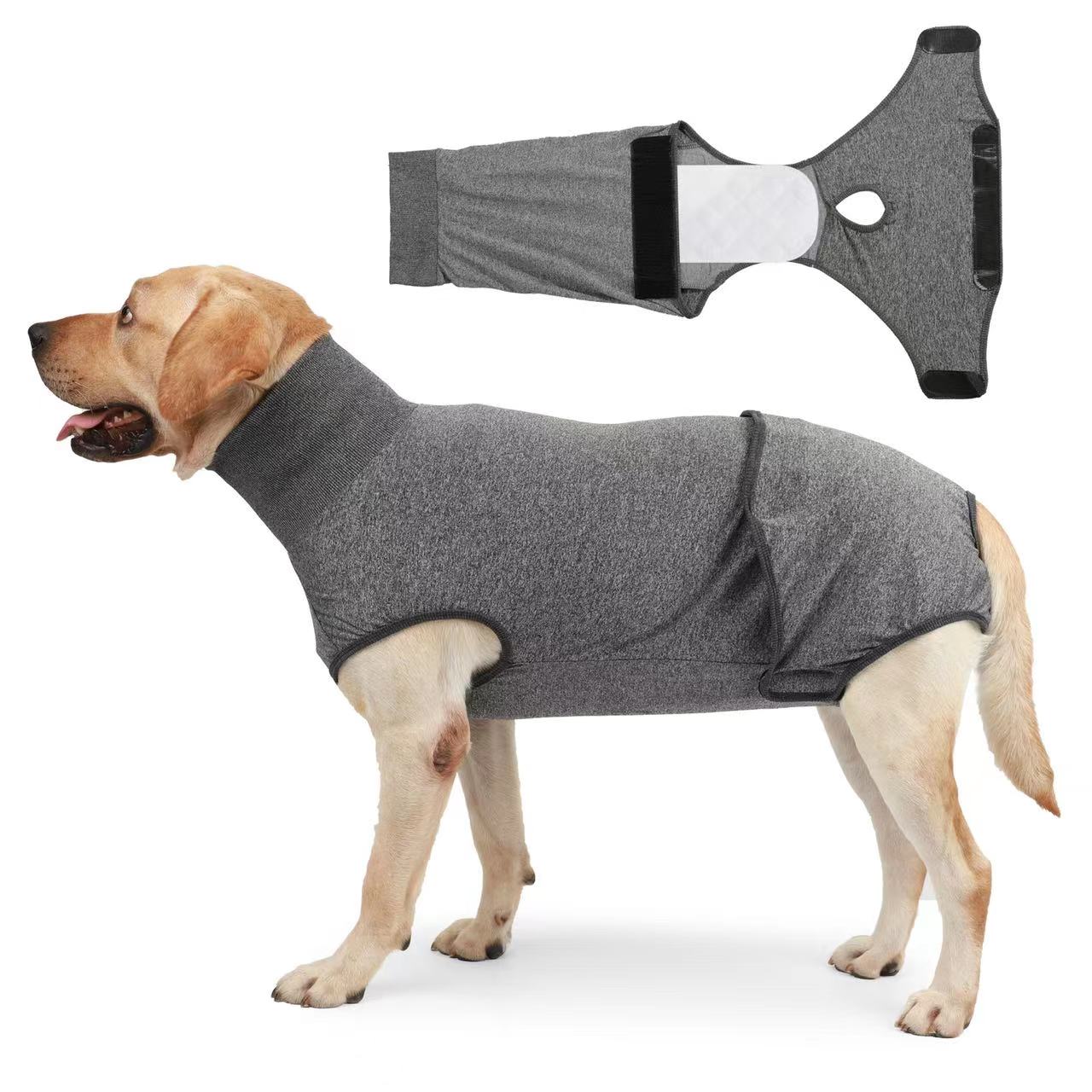 FAJA PARA PERROS TALLA L GRIS - 1