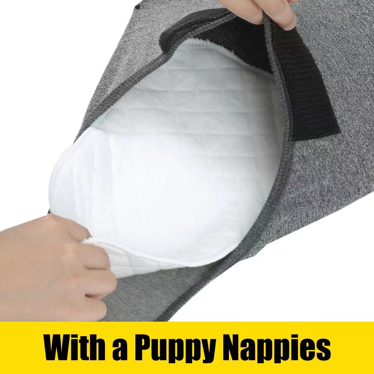FAJA PARA PERROS TALLA L GRIS - 2