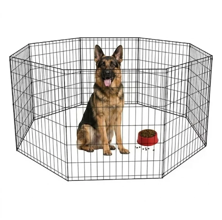 CORRAL JAULA PARA MASCOTAS GRANDES 8 PANELES - 1