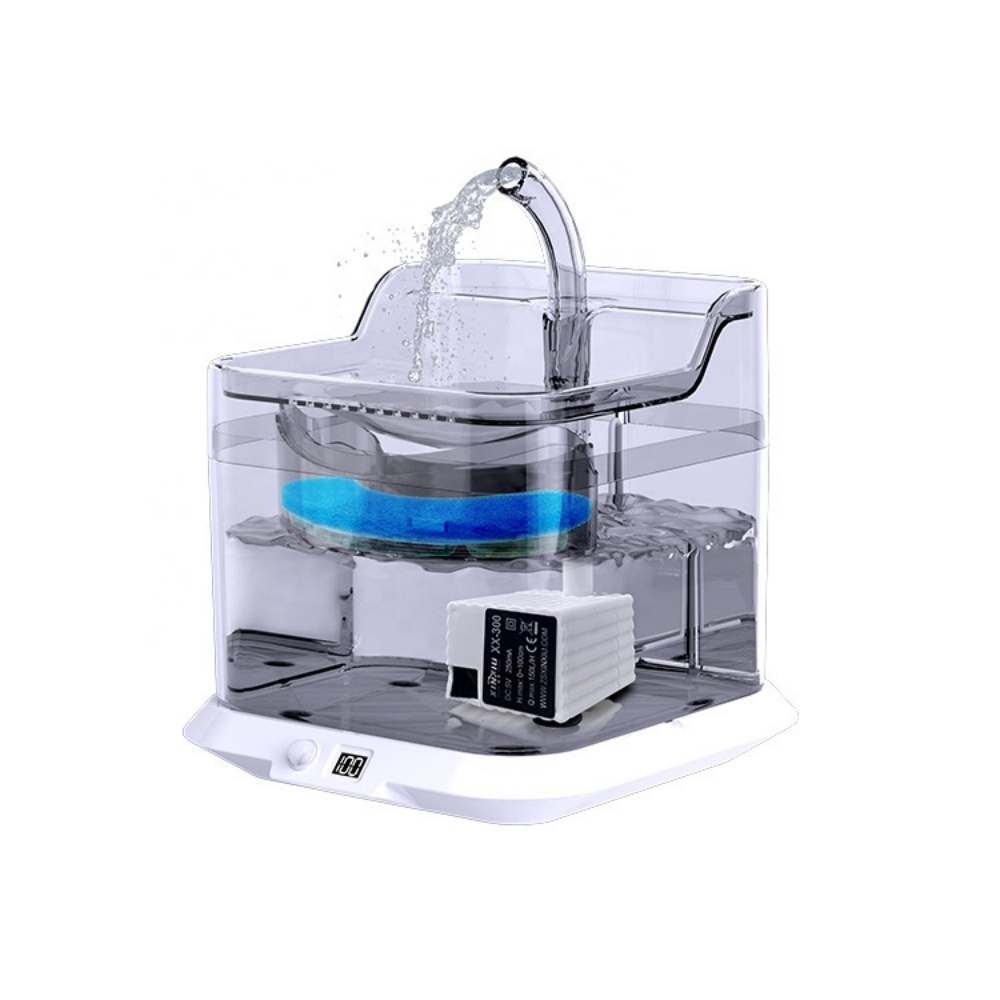BEBEDERO DE AGUA INALÁMBRICA 3L CON FILTRO PARA MASCOTAS - 1