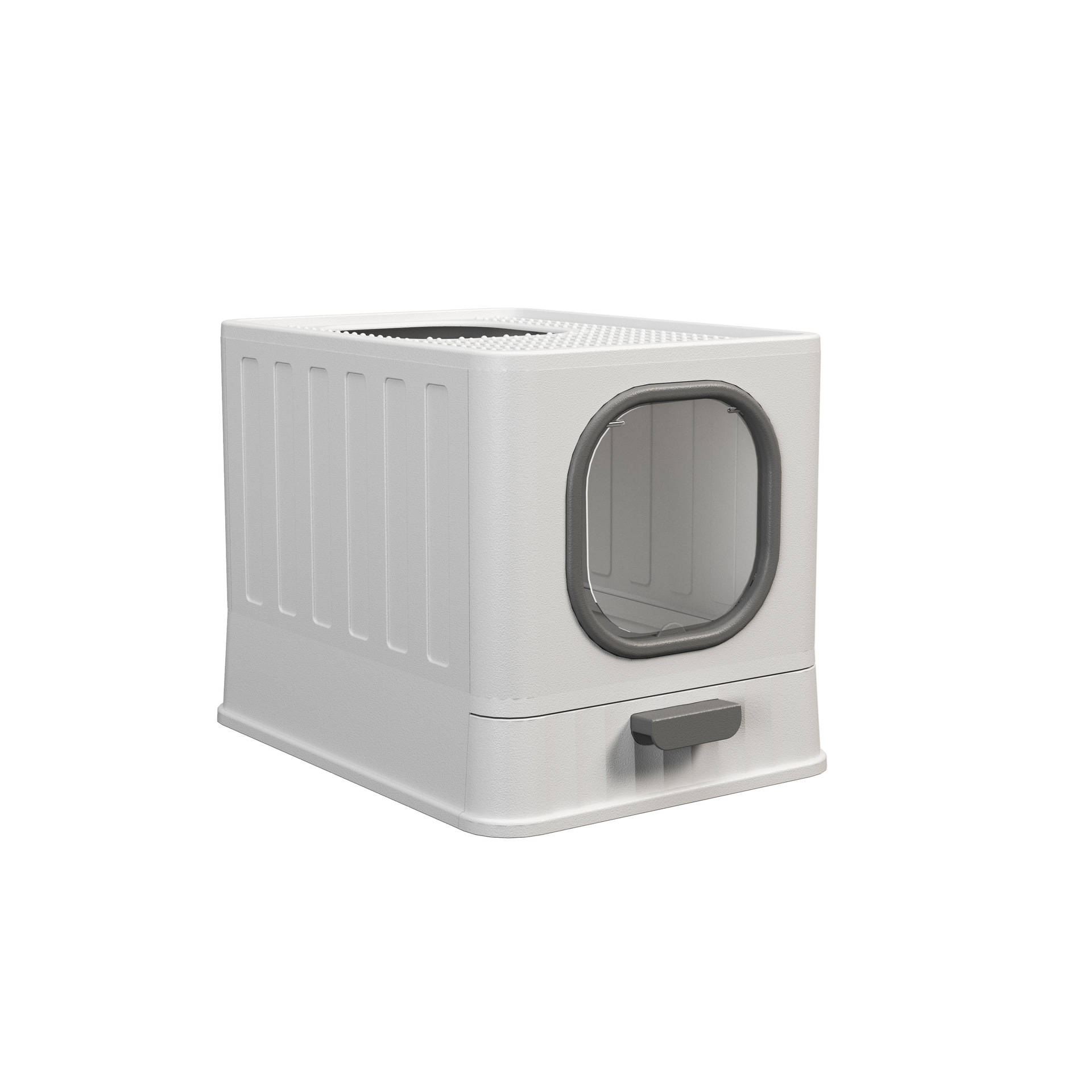 ARENERO PARA GATOS CERRADO CON PUERTA Y BASE EXTRAÍBLE - 1