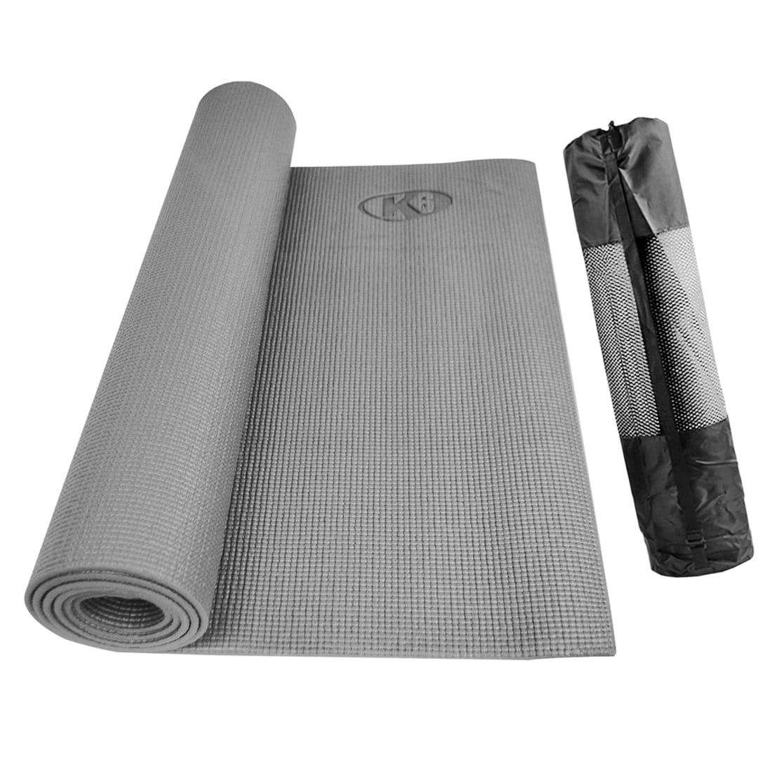 COLCHONETA YOGA MAT CON BOLSO DE 5MM K6 GRIS - 1